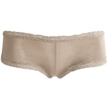 37%OFF 女性のボーイカット 名取レーストリムボディ・ダブルパンティー - （女性用）ボーイショーツ Natori Lace Trim Body Double Panties - Boy Shorts (For Women)画像